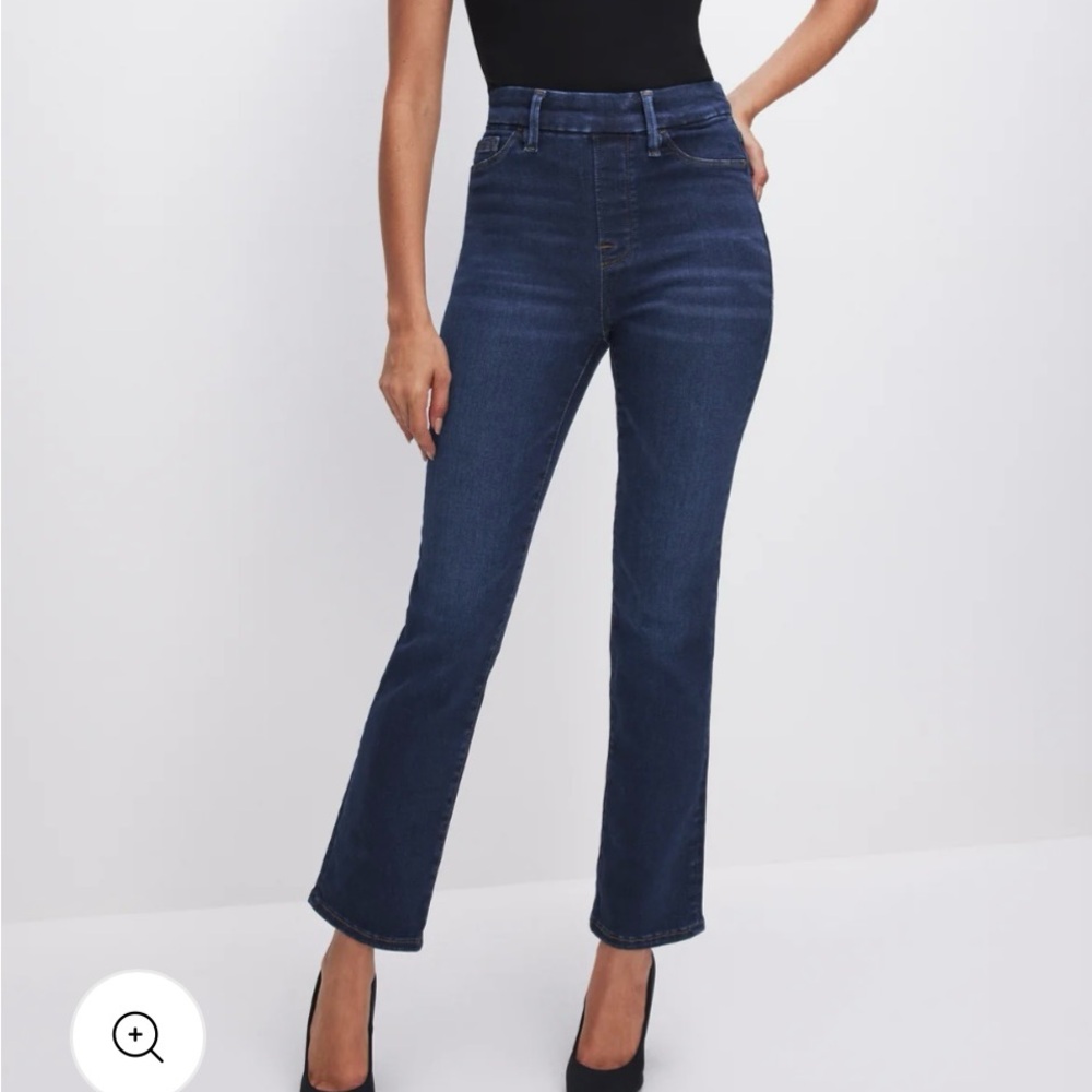 Good American straight leg crop